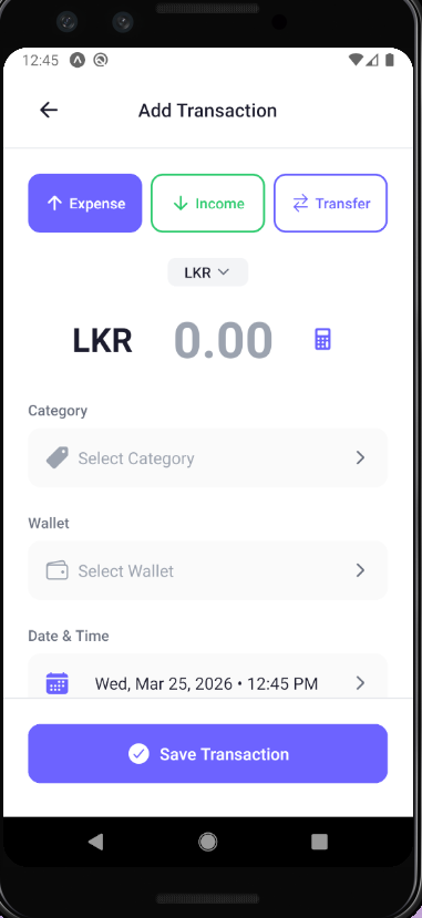 Finora Budget Tracking